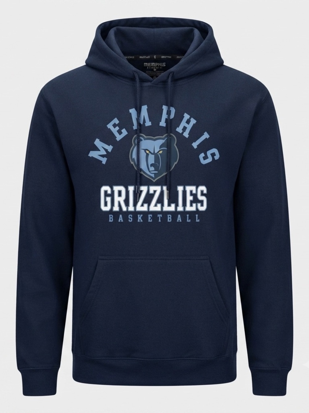 Memphis Grizzlies NBA Hoodie Navy Pullover Sweatshirt Men’s L NWT